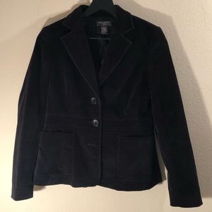 Banana Republic Black Velvet Look Blazer